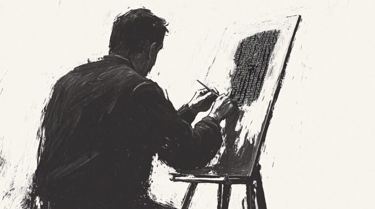 Painter at an easel